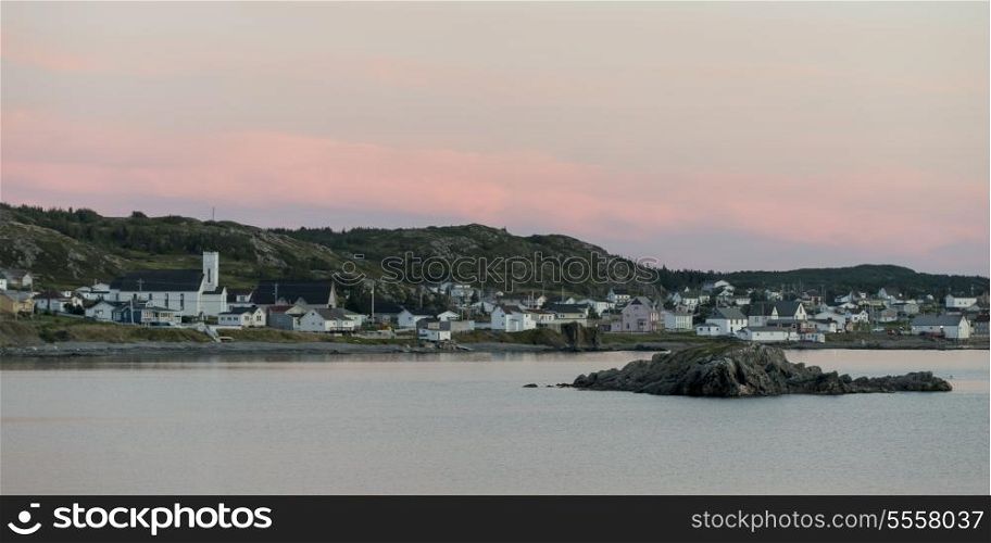 Town along the coast, Twillingate, South Twillingate Island, Newfoundland And Labrador, Canada