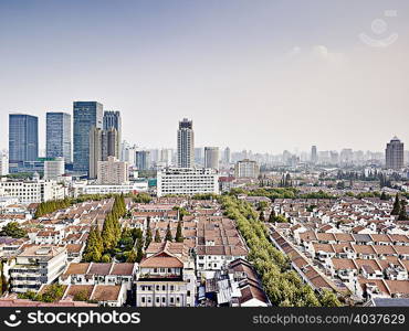 Town center of old Shanghai, terraced houses, Shanghai, China