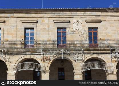 Town hall in Espinosa de los Monteros, Burgos, Castilla y Leon, Spain