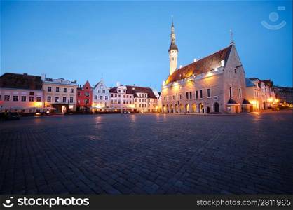 Town hall square in Tallinn, Estonia