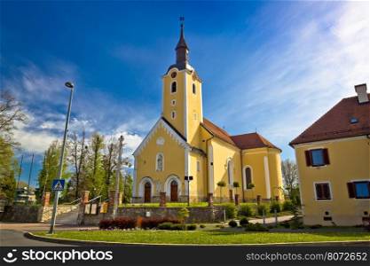 Town of Ivanec church view, Zagorje region of Croatia