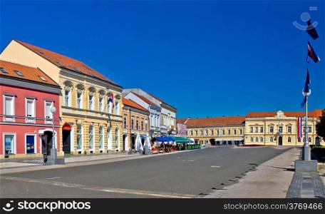 Town of Koprivnica street and architecture, Podravina, Croatia