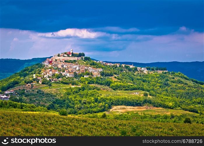 Town of Motovun on picturesque hill, Istria, Croatia