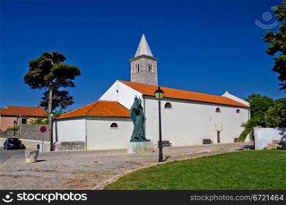 Town of Nin church and square, Dalamtia, Croatia