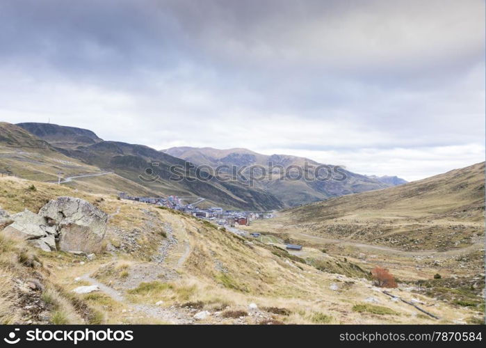 town of Pas de la Casa in Andorra La Vella