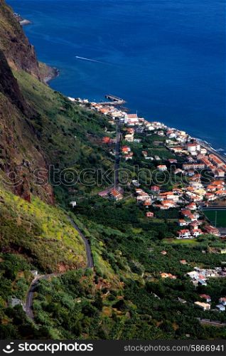 town of Paul do Mar in Madeira island, Portugal