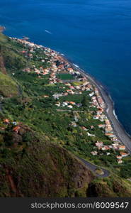 town of Paul do Mar in Madeira island, Portugal