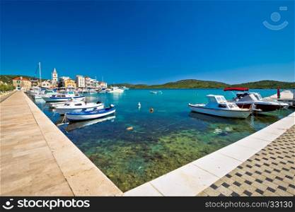 Town of Pirovac coast summer view, Dalmatia, Croatia