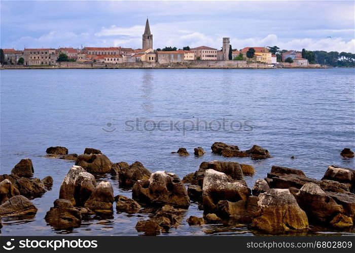 Town of Porec coast view, UNESCO landmark in Istria