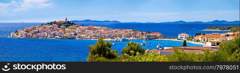 Town of Primosten panoramic view, Dalmatia, Croatia