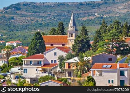 Town of Rogoznica church and architecture, Dalmatia, Croatia