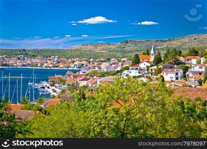 Town of Rogoznica waterfront view, Dalmatia, Croatia
