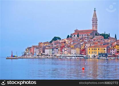Town of Rovinj ancient architecture and waterfront, Istria, Croatia