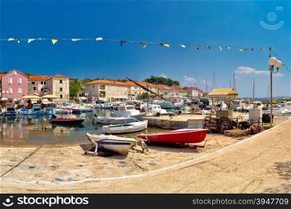 Town of Sali old fishermen harbor, Island of Dugi Otok, Croatia