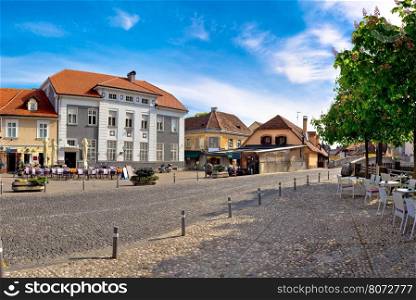 Town of Samobor square view, northern Croatia