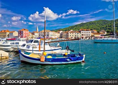 Town of Starigrad on Hvar island colorful waterfront view in Dalmatia, Croatia