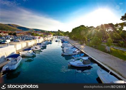 Town of Trogir channel view, Dalmatia, Croatia