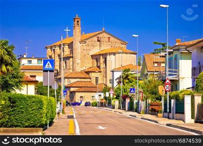 Town of Valeggio sul Mincio street view, Veneto region of Italy