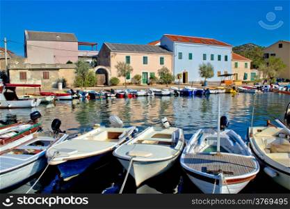 Town of Vinjerac waterfront view, Dalmatia, Croatia