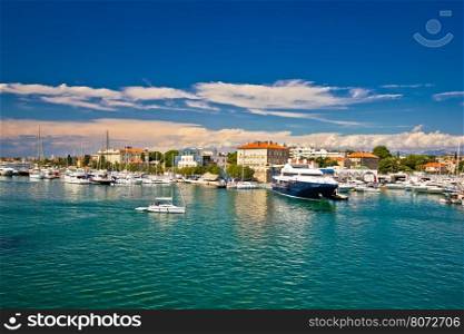 Town of Zadar harbor view, Dalmatia, Croatia