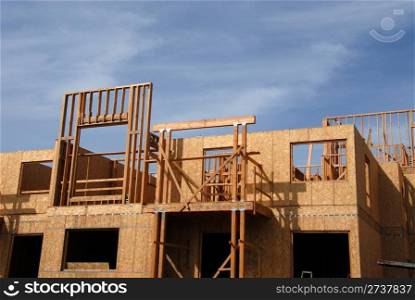 Townhouse under construction, Mountain View, California