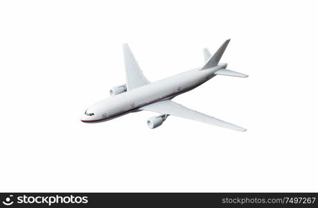 Toy airplane isolated on white background