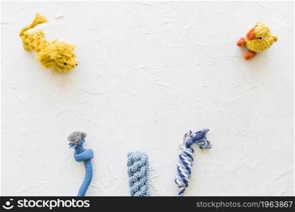 toy animals near ropes. High resolution photo. toy animals near ropes. High quality photo