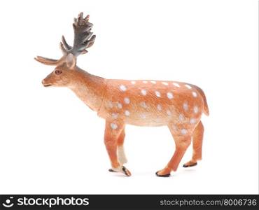 toy deer on a white background
