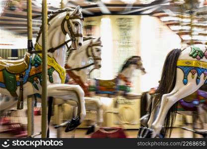 toy horses traditional fairground vintage carousel