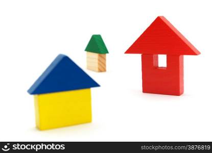 Toy houses. Element of design.