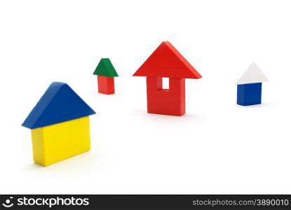 Toy houses. Element of design.