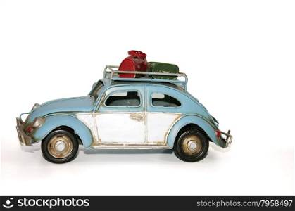 Toy model car isolated with white background