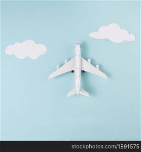 toy plane clouds blue background. Resolution and high quality beautiful photo. toy plane clouds blue background. High quality and resolution beautiful photo concept