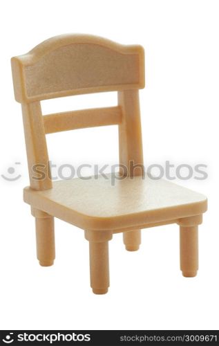 toy plastic chair on a white background