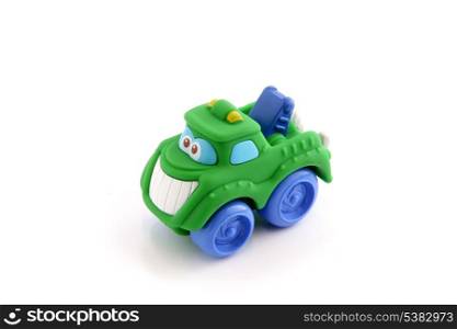 Toy truck with face