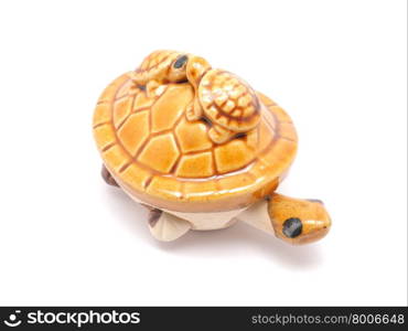toy turtle on a white background