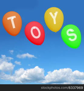 Toys Balloons Representing Kids and Children&rsquo;s Playthings