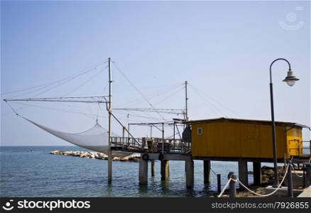 Trabucco is an old fishing machine typical of the Italian Adriatic Sea coast