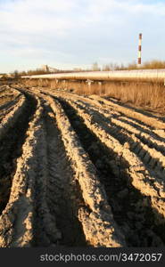 track in dirt 4x4 cross outdoors extreme background