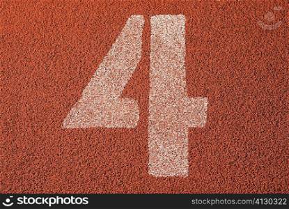 Track number 4 of a running track