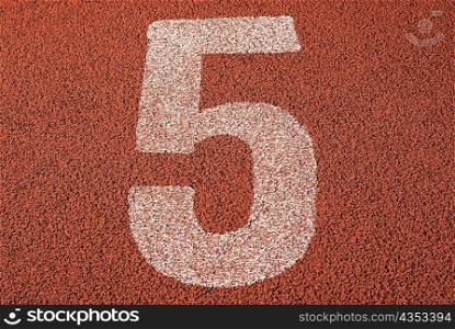 Track number 5 of a running track