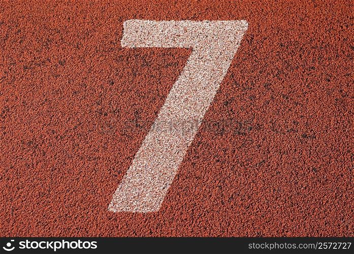 Track number 7 of a running track