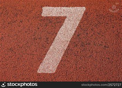 Track number 7 of a running track