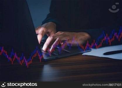 Trader investor are investment in stock market forex and stock exchange