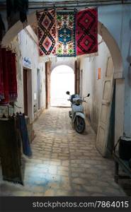 Traditioinal Arabic Medina Enclosed Street