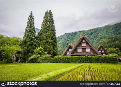 Traditional and Historical Japanese village Shirakawago in Gifu Prefecture Japan, Gokayama has been inscribed on the UNESCO World Heritage List due to its traditional Gassho-zukuri houses