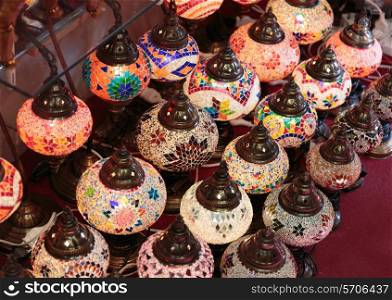 Traditional Arabic metal streetlight
