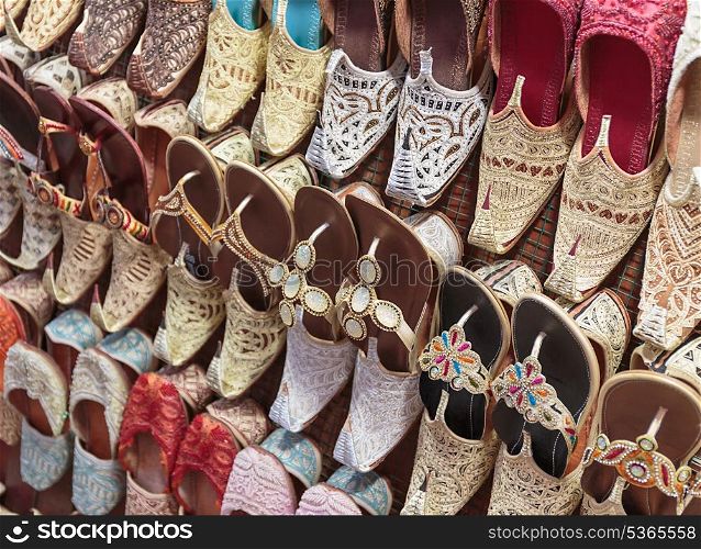 traditional Arabic shoes in east souk