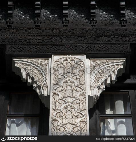 Traditional architecture detail of the La Sultana Hotel, Marrakesh, Morocco