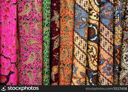 Traditional batik fabric which usually made from cotton or silk in Bali